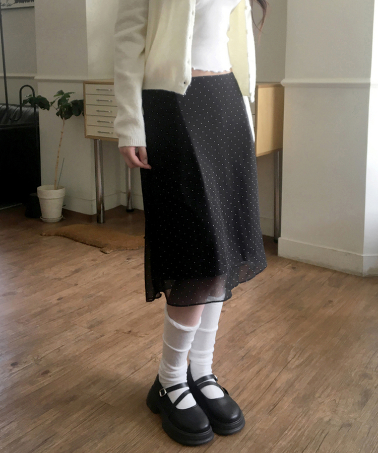 ストラップ厚底メリージェーンシューズ BLACK