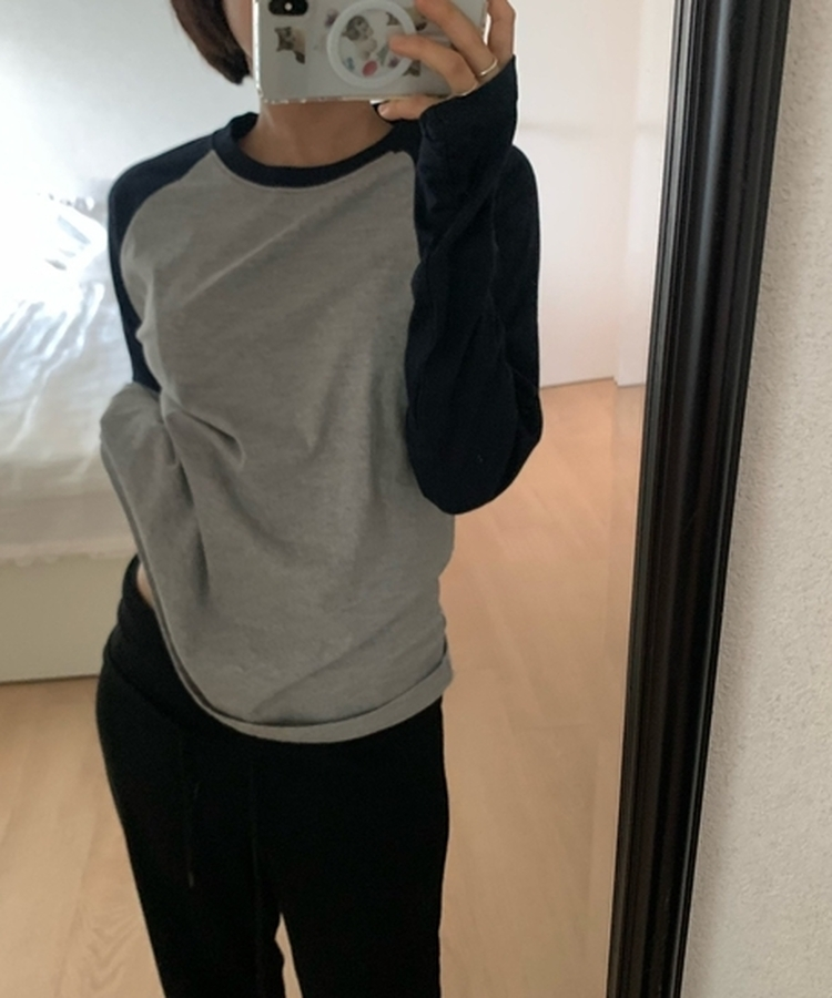 オーバーサイズラグランTシャツ(5color) MELANGE