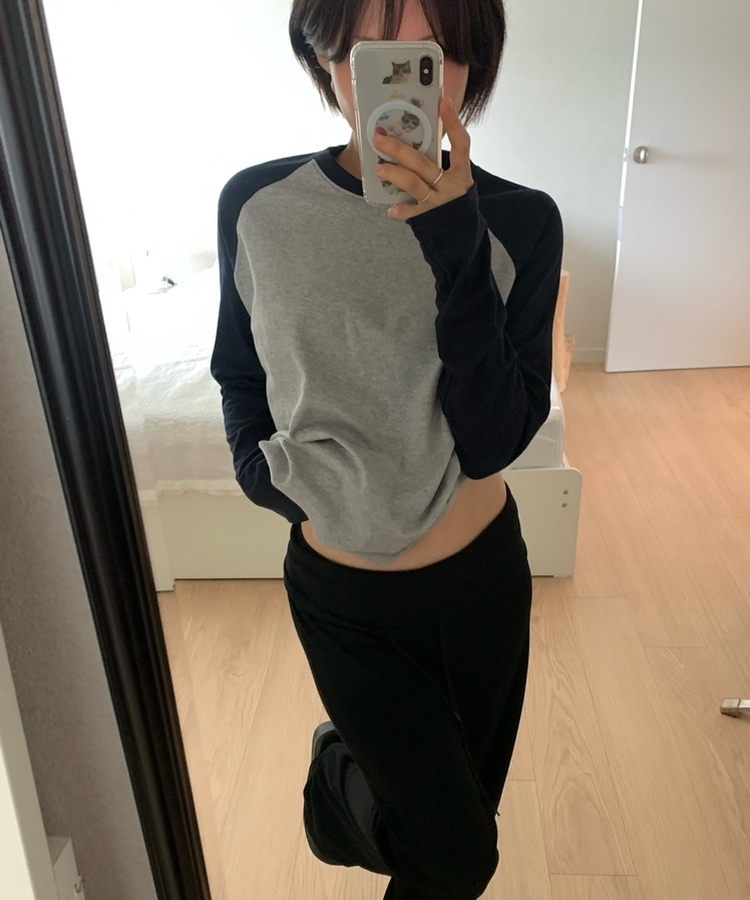オーバーサイズラグランTシャツ(5color) MELANGE