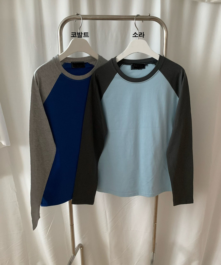 オーバーサイズラグランTシャツ(5color)