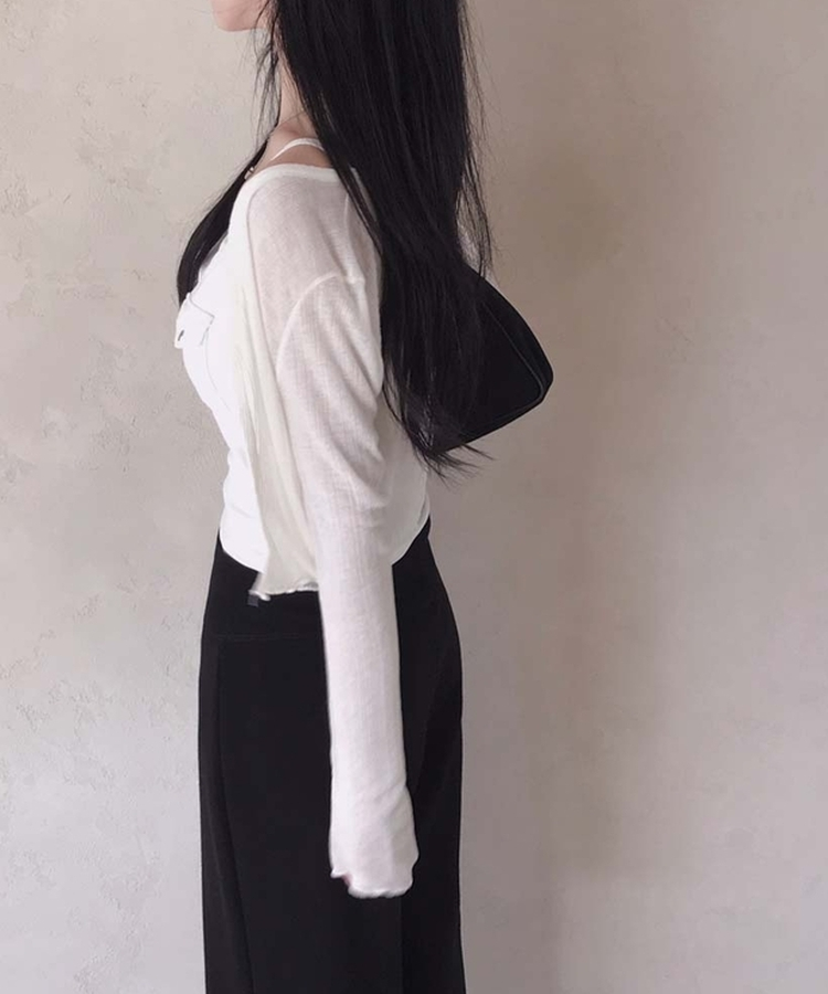【カップ付き】ボタンキャップノースリーブ WHITE