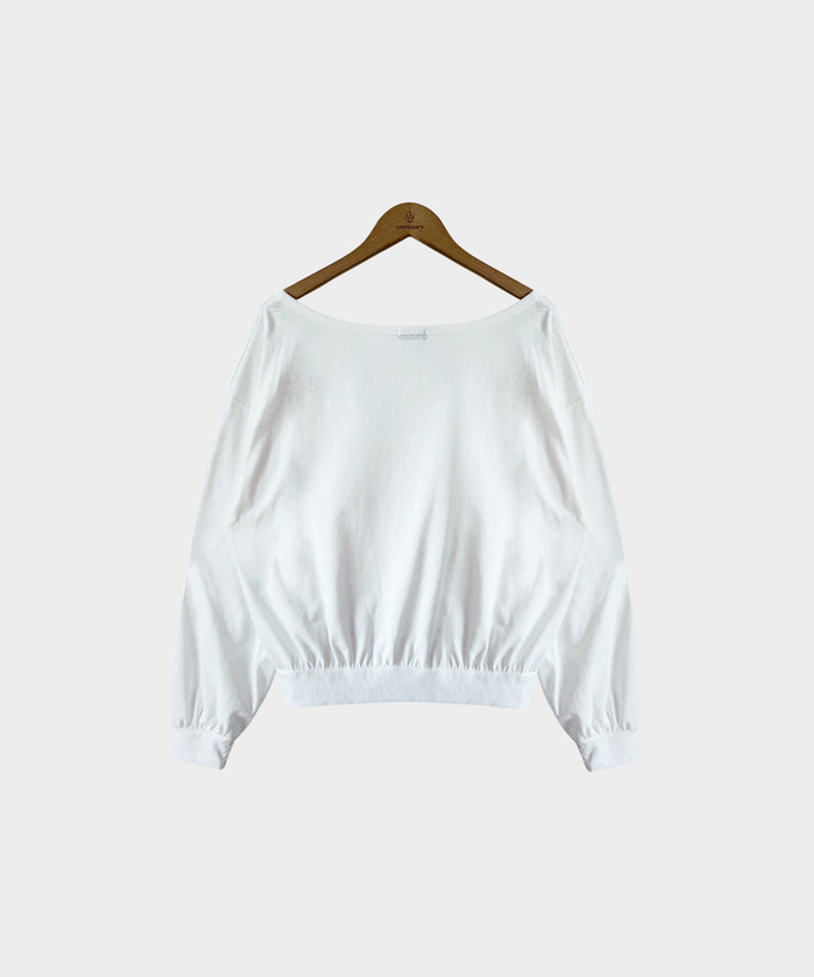 【SET】VネックスウェットTシャツ＋キャミソール