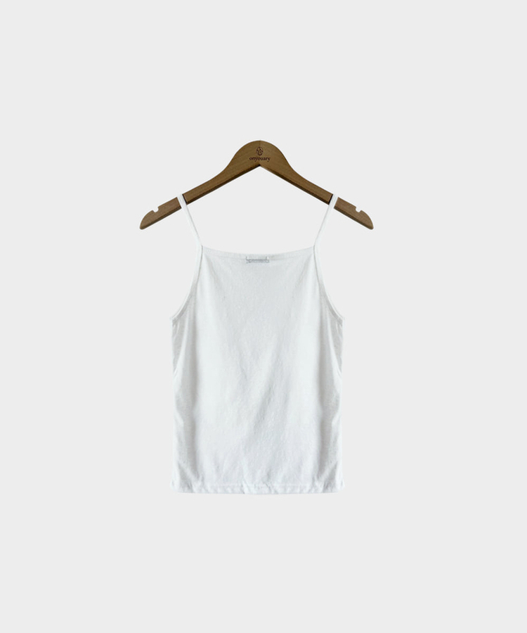 【SET】VネックスウェットTシャツ＋キャミソール