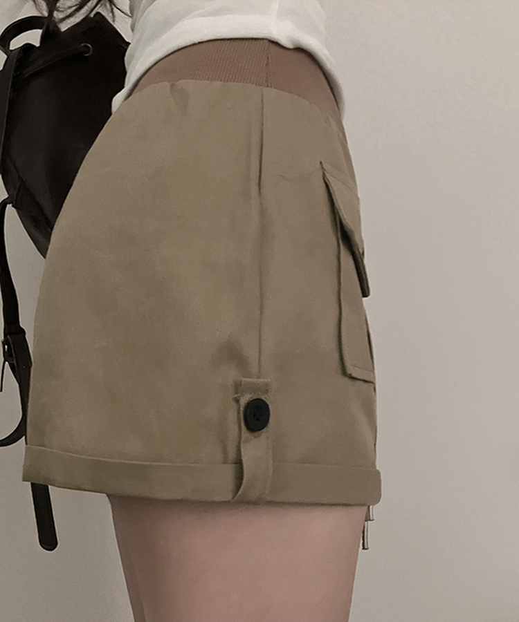 ロールアップカーゴショートパンツ BEIGE