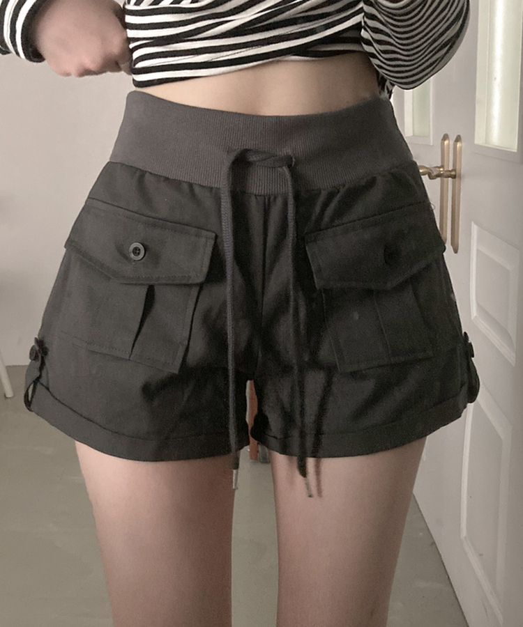 ロールアップカーゴショートパンツ CHARCOAL