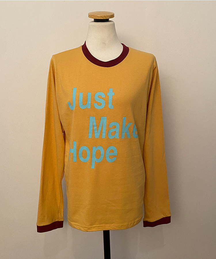 レタリングリンガー長袖Tシャツ