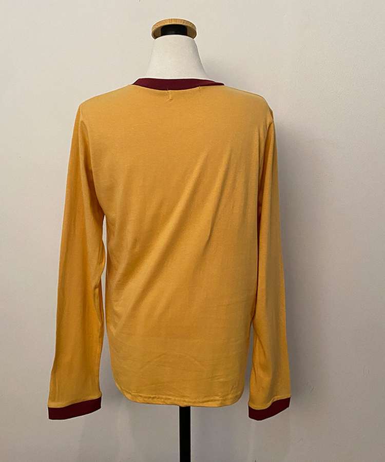 レタリングリンガー長袖Tシャツ