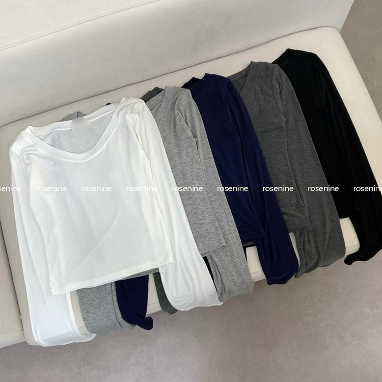 シアーVネックTシャツ(5color)