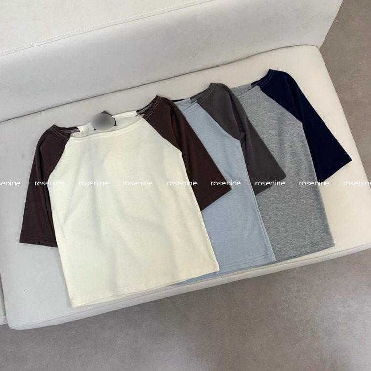 オフショルダーラグラン7分袖Tシャツ