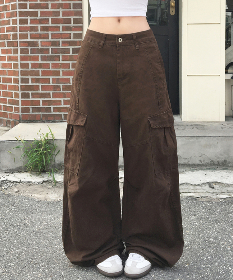 バルーンワイドカーゴパンツ BROWN