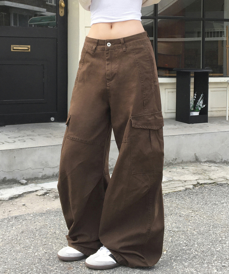 バルーンワイドカーゴパンツ BROWN
