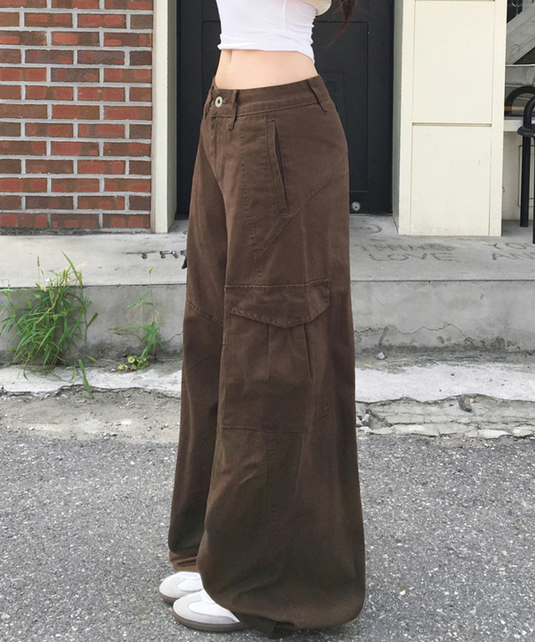 バルーンワイドカーゴパンツ BROWN