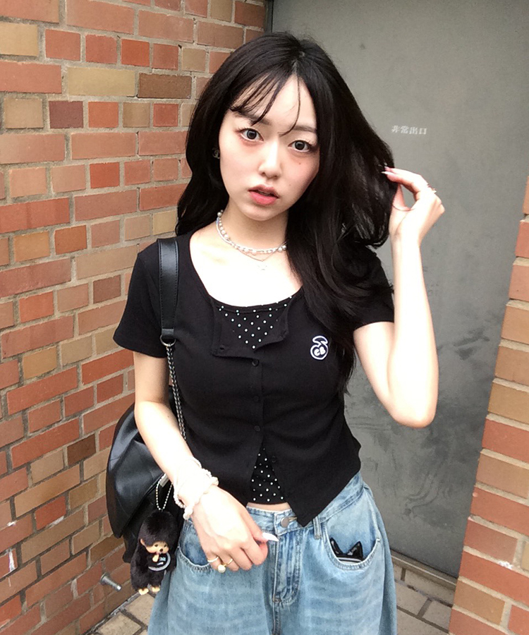[NEW컬러❤️7차리오더] 레이어드 도트 패치 가디건