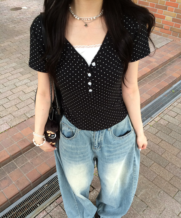 【❤️MADE】레이스 리본 긴팔티셔츠
