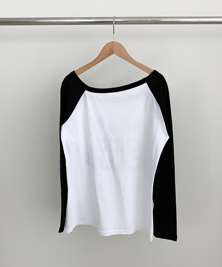 ワンショルダー長袖Tシャツ(5color)