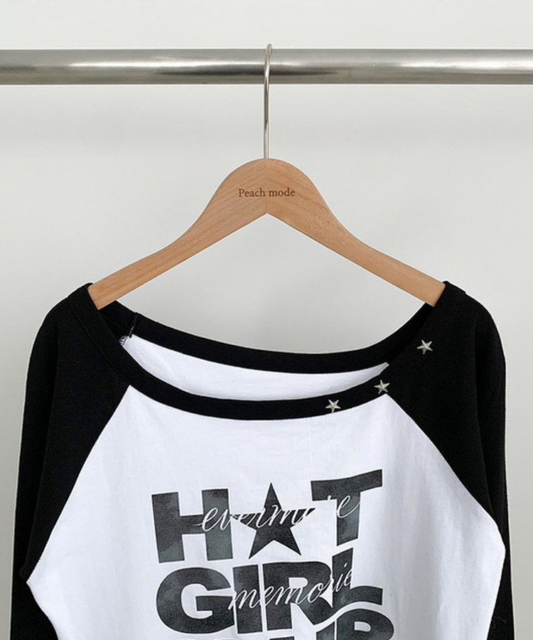 ワンショルダー長袖Tシャツ(5color)
