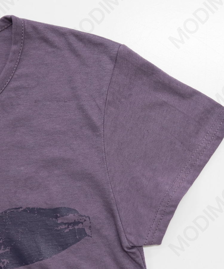 シンプルセミクロップド半袖Tシャツ