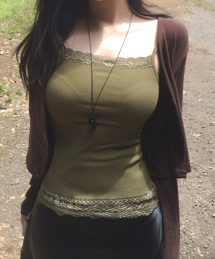 ベーシックオープンカーディガン(8color) BROWN