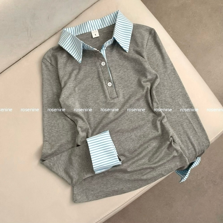 シャツレイヤード長袖Tシャツ
