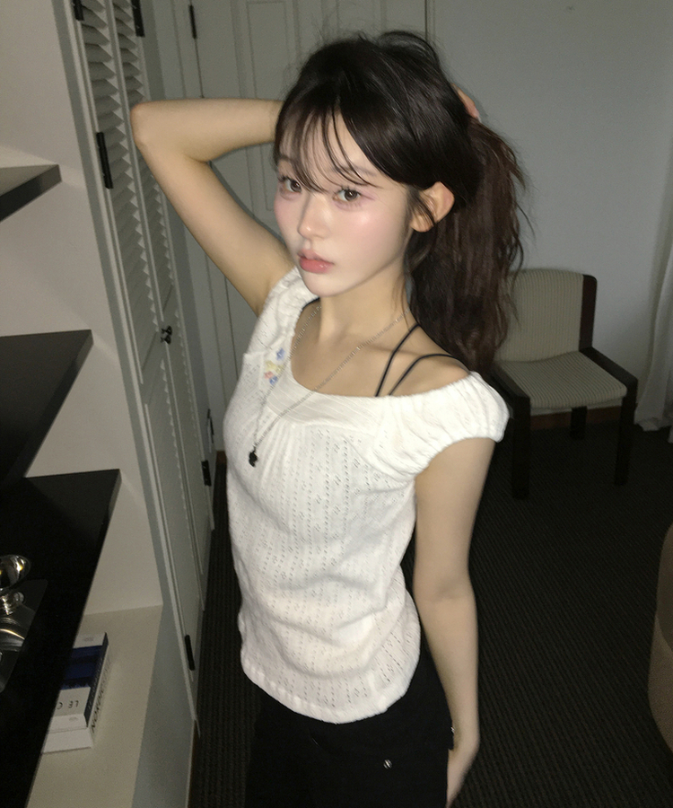 ボタンポイントトップス IVORY