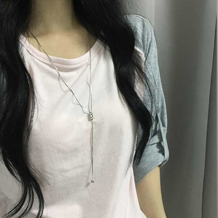 ロールアップチェックボタンラグランTシャツ PINK