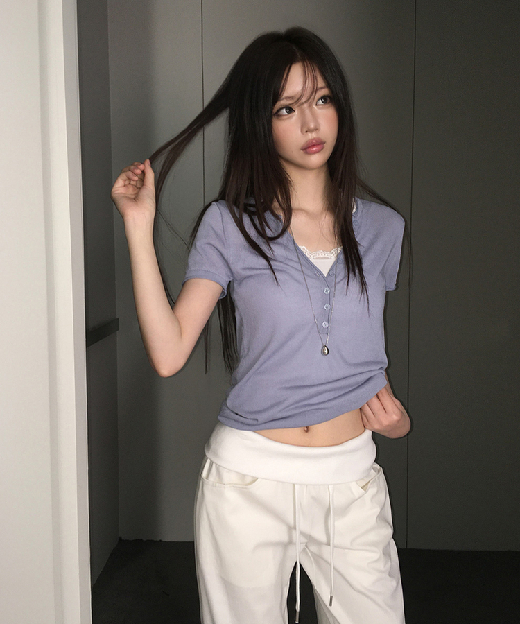ストリングカーゴブーツカットパンツ IVORY