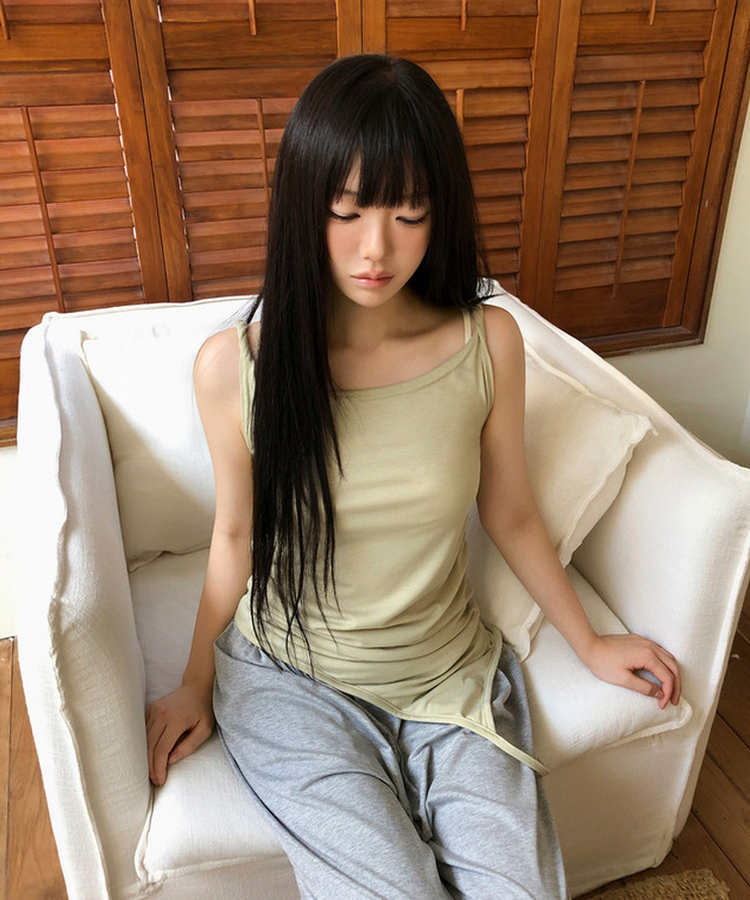 ツイストロングキャミソール YELLOW