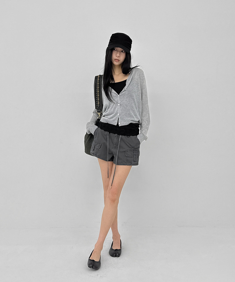 ウォッシングカーゴショートパンツ GREY