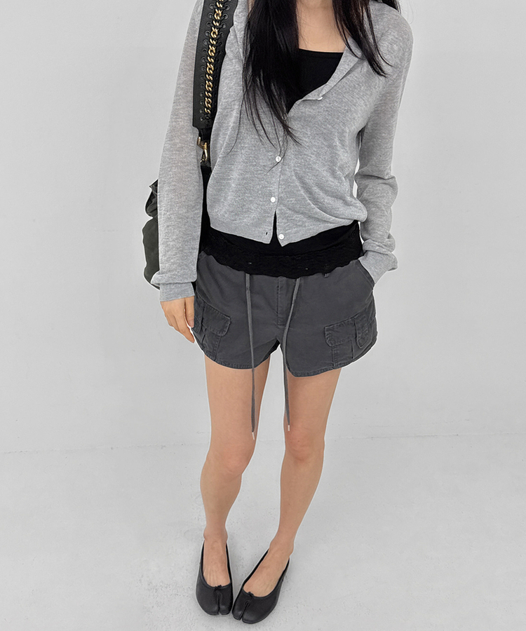 ウォッシングカーゴショートパンツ GREY