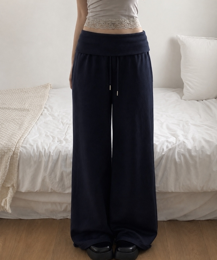 ローライズワイドトレーニングパンツ(7color) NAVY
