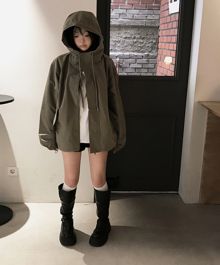 フードミリタリージャケット(5color) KHAKI