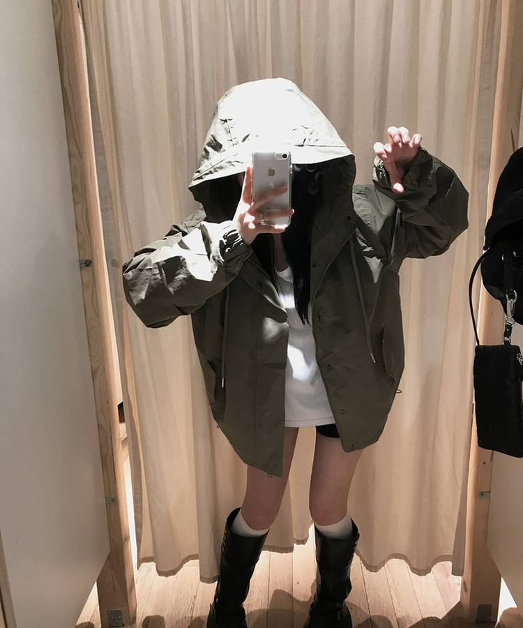 フードミリタリージャケット(5color) KHAKI