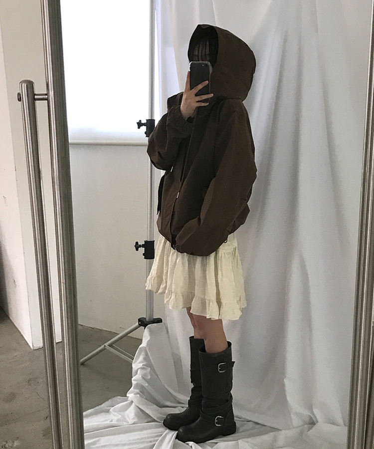 フードミリタリージャケット(5color) BROWN