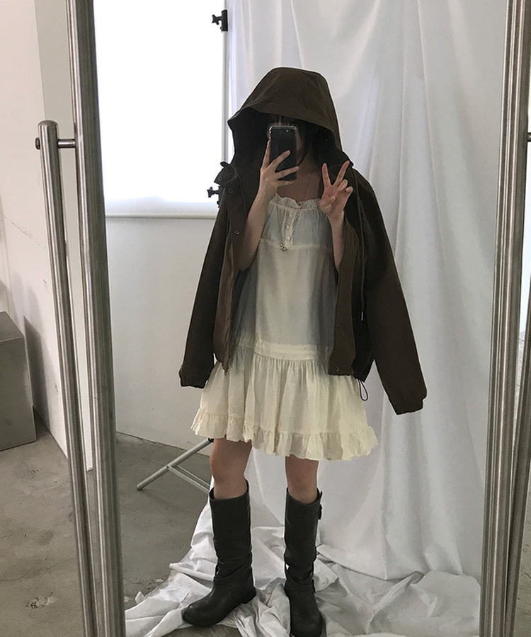 フードミリタリージャケット(5color) BROWN