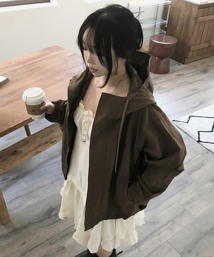 フードミリタリージャケット(5color) BROWN