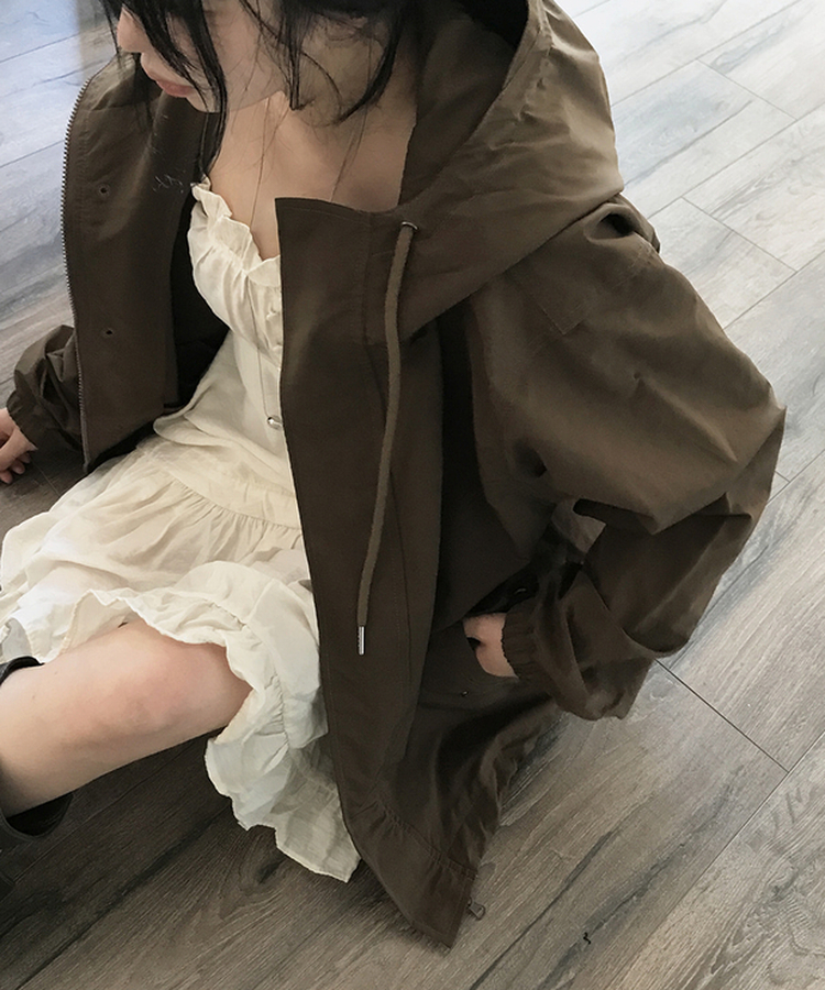 フードミリタリージャケット(5color) BROWN
