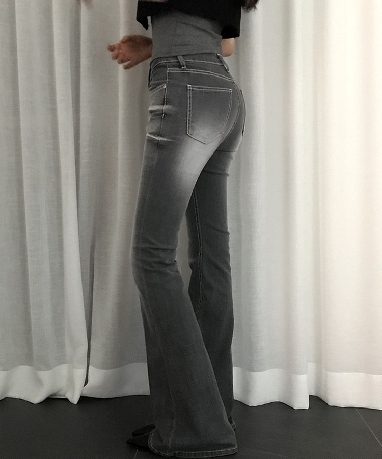 ウォッシングブーツカットデニムパンツ DARK GRAY