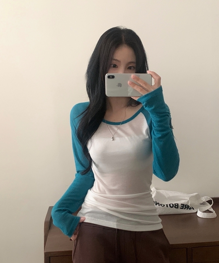 ベーシックラグランTシャツ BLUE