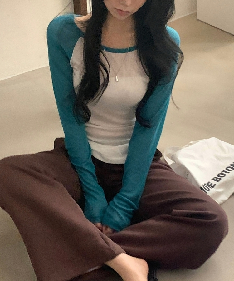 ベーシックラグランTシャツ BLUE