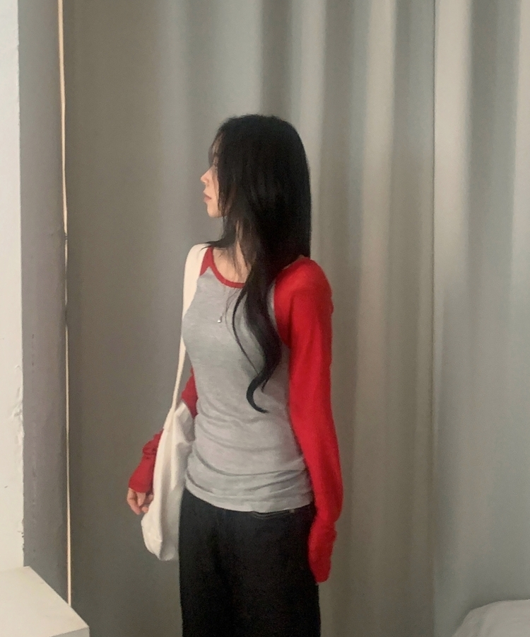 ベーシックラグランTシャツ RED