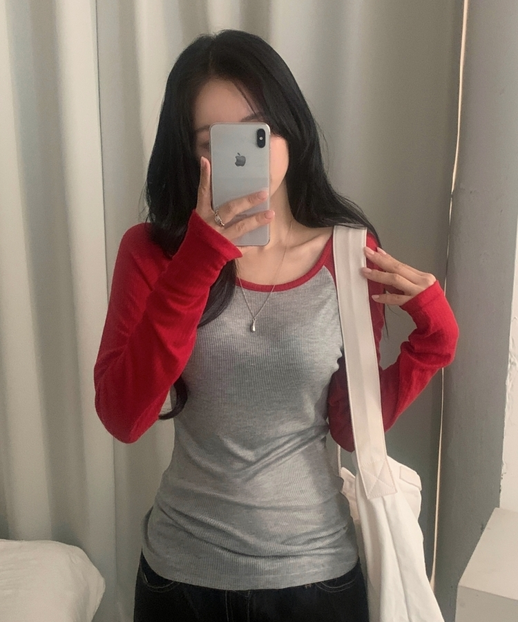 ベーシックラグランTシャツ RED