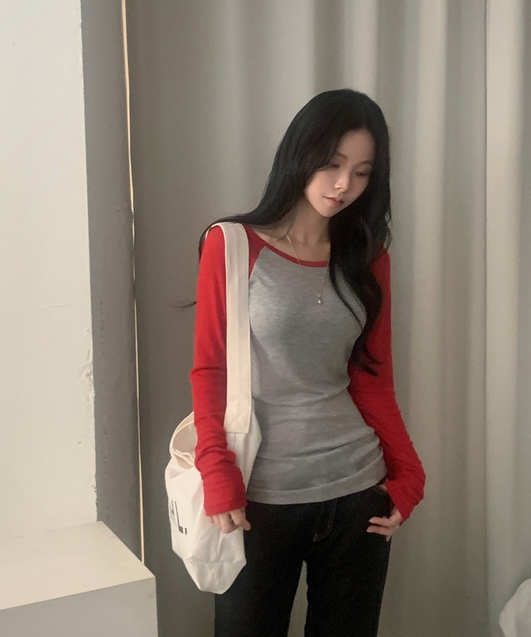 ベーシックラグランTシャツ RED