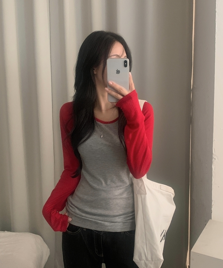 ベーシックラグランTシャツ RED
