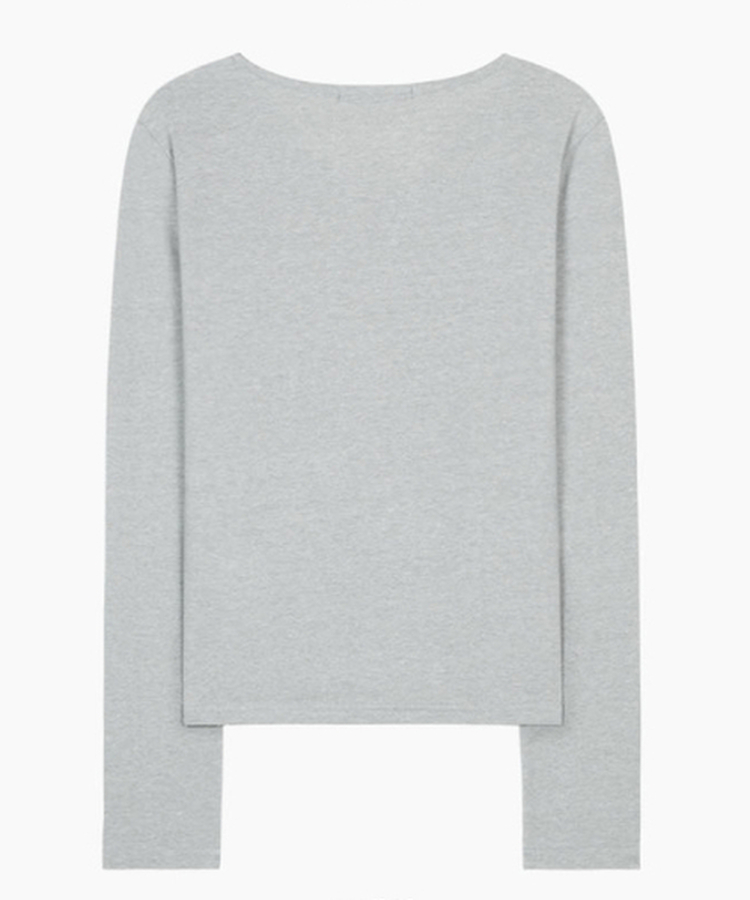 ピグメントVネック長袖Tシャツ