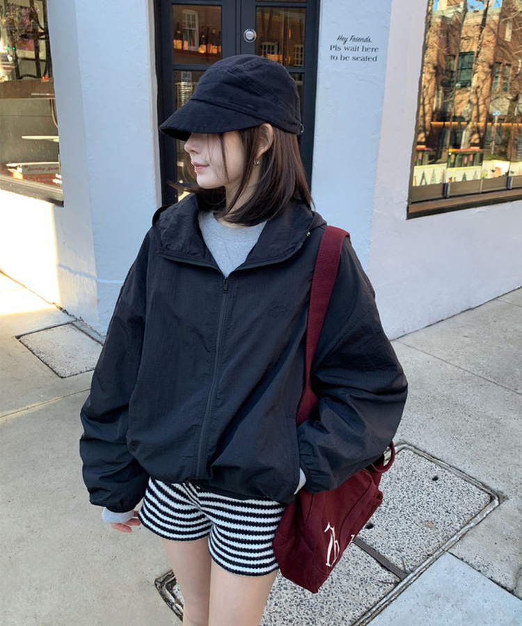 2wayウィンドブレーカー BLACK