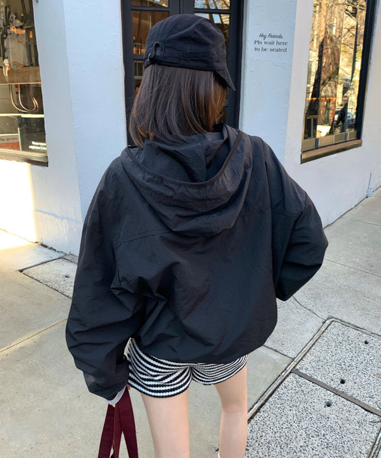 2wayウィンドブレーカー BLACK
