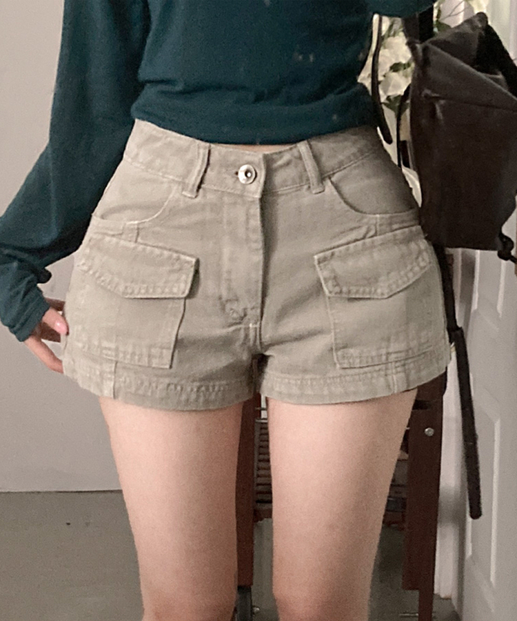 ピグメントポケットショートパンツ BEIGE
