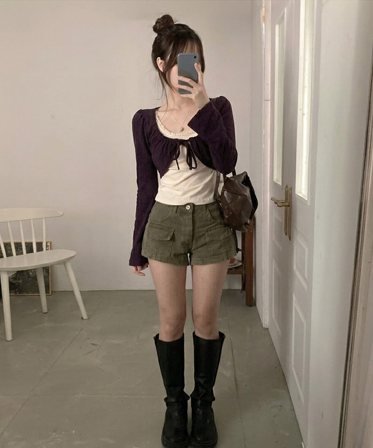 ピグメントポケットショートパンツ KHAKI