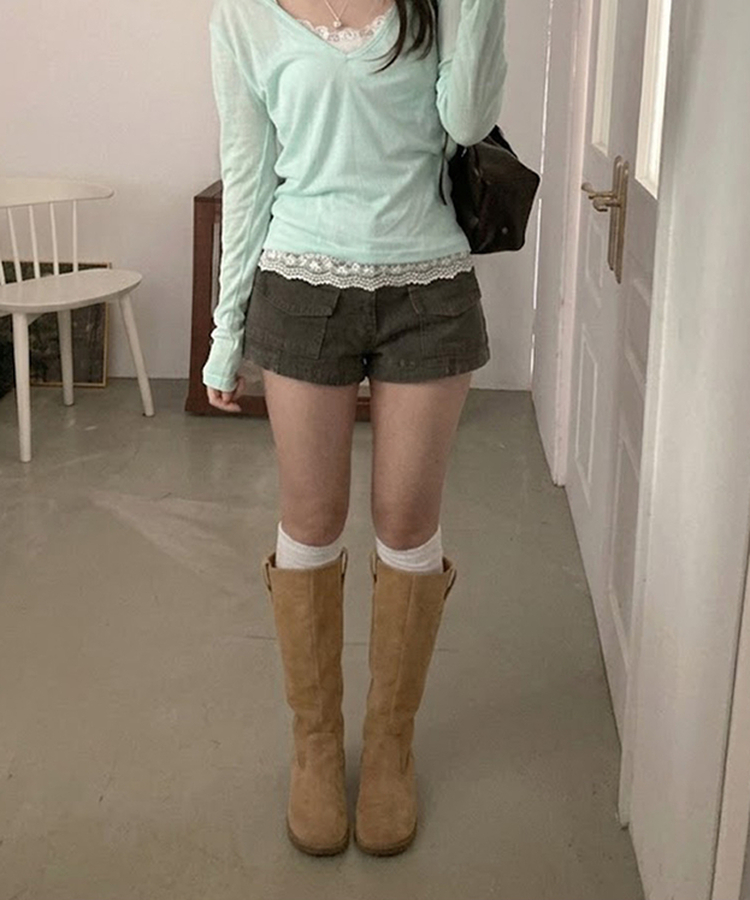 ピグメントポケットショートパンツ DEEP GRAY