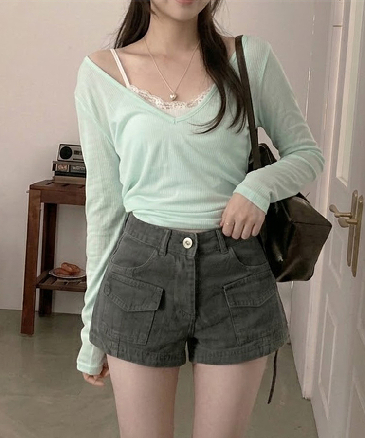 ピグメントポケットショートパンツ DEEP GRAY